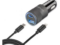 4smarts Autoladegerät Kfz- Rapid Quick Charge + PD 27W