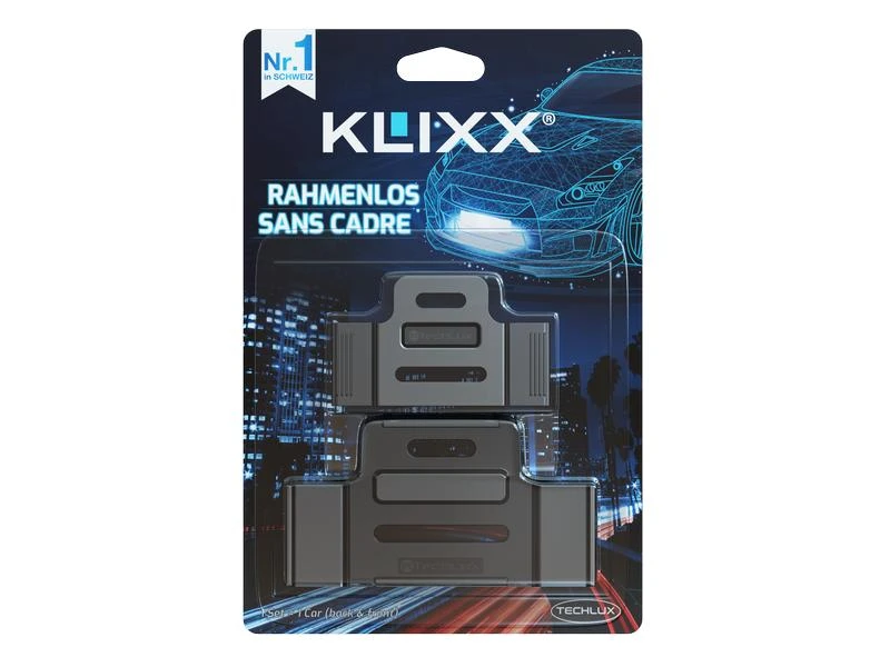 Klixx Kennzeichenhalter Rahmenlos, Langformat 2 Klixx Kennzeichenhalter Rahmenlos, Langformat – Bild 2