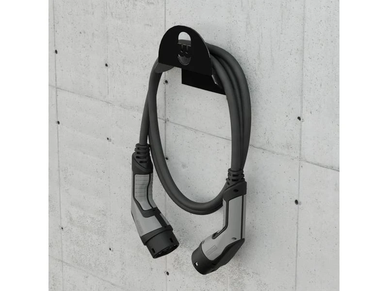 Wallbox Kabelhalter für Elektroauto, Schwarz 2 Wallbox Kabelhalter für Elektroauto, Schwarz – Bild 2