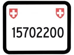 EASYKLICK Kennzeichenhalter Moto Schwarz