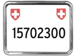 EASYKLICK Kennzeichenhalter Moto Chrom