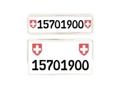 EASYKLICK Kennzeichenhalterset hoch, Chrom -Fahrzeug Verkaufsladen 52231064 xxl