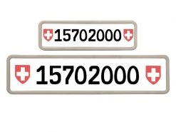 EASYKLICK Kennzeichenhalterset lang, Silber -Fahrzeug Verkaufsladen 52231211 xxl