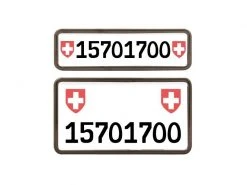 EASYKLICK Kennzeichenhalterset hoch, Schwarz -Fahrzeug Verkaufsladen 52235439 xxl