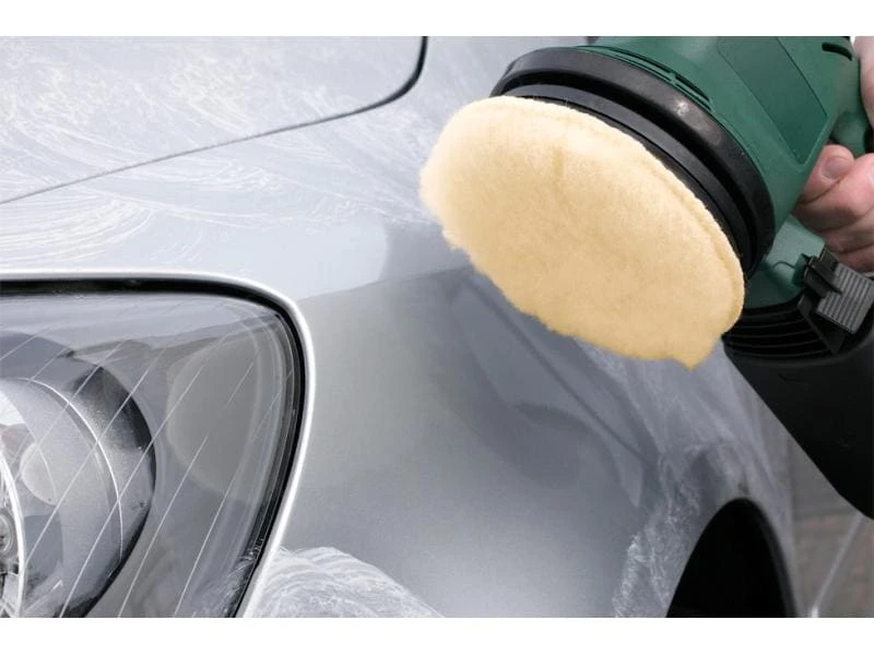 Kwb Polierpad Ø 125 mm haftend, Lammwolle 2 Kwb Polierpad Ø 125 mm haftend, Lammwolle – Bild 2