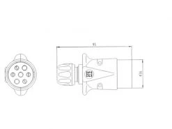 Südo Stecker 201005 7-polig -Fahrzeug Verkaufsladen 53011044 xxl