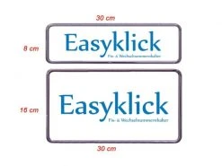 EASYKLICK Kennzeichenhalterset hoch, Chrom